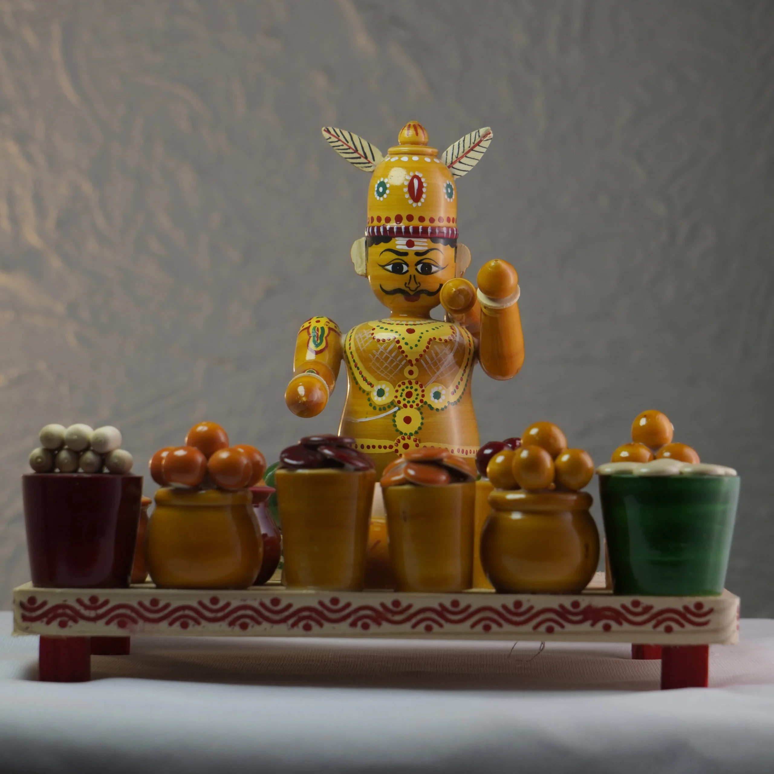 Handcrafted Kondapalli Bakasura Set