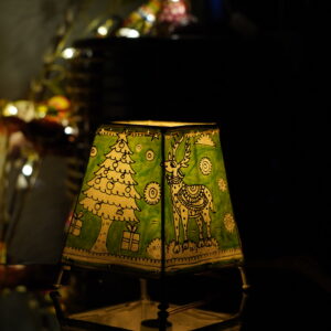 6 -inch hand-painted leather Christmas lamp