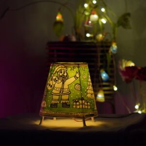 6 -inch hand-painted leather Christmas lamp