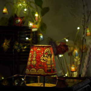 6 -inch hand-painted leather Christmas lamp