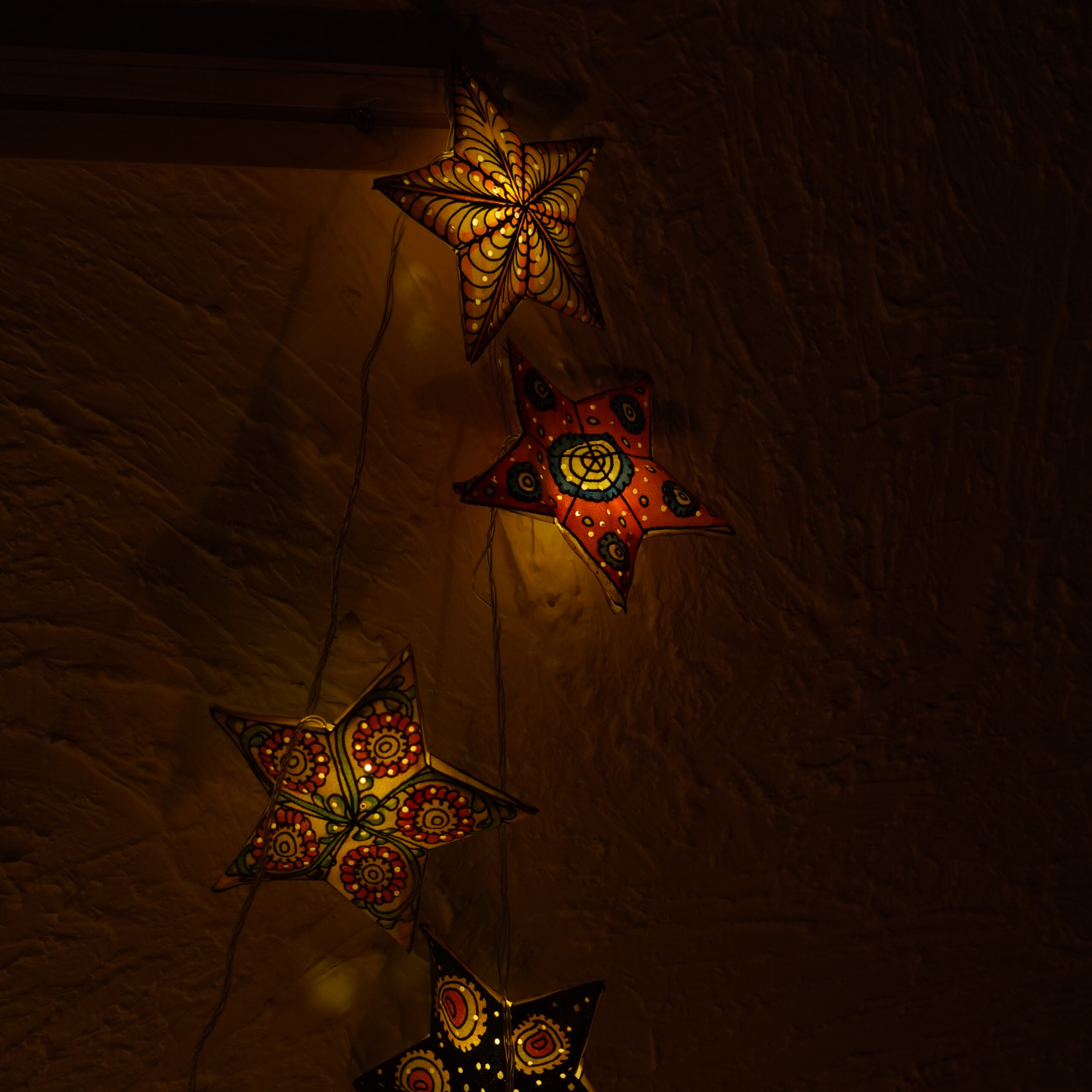 Hand-Painted Starry Night Lights. - Image 4