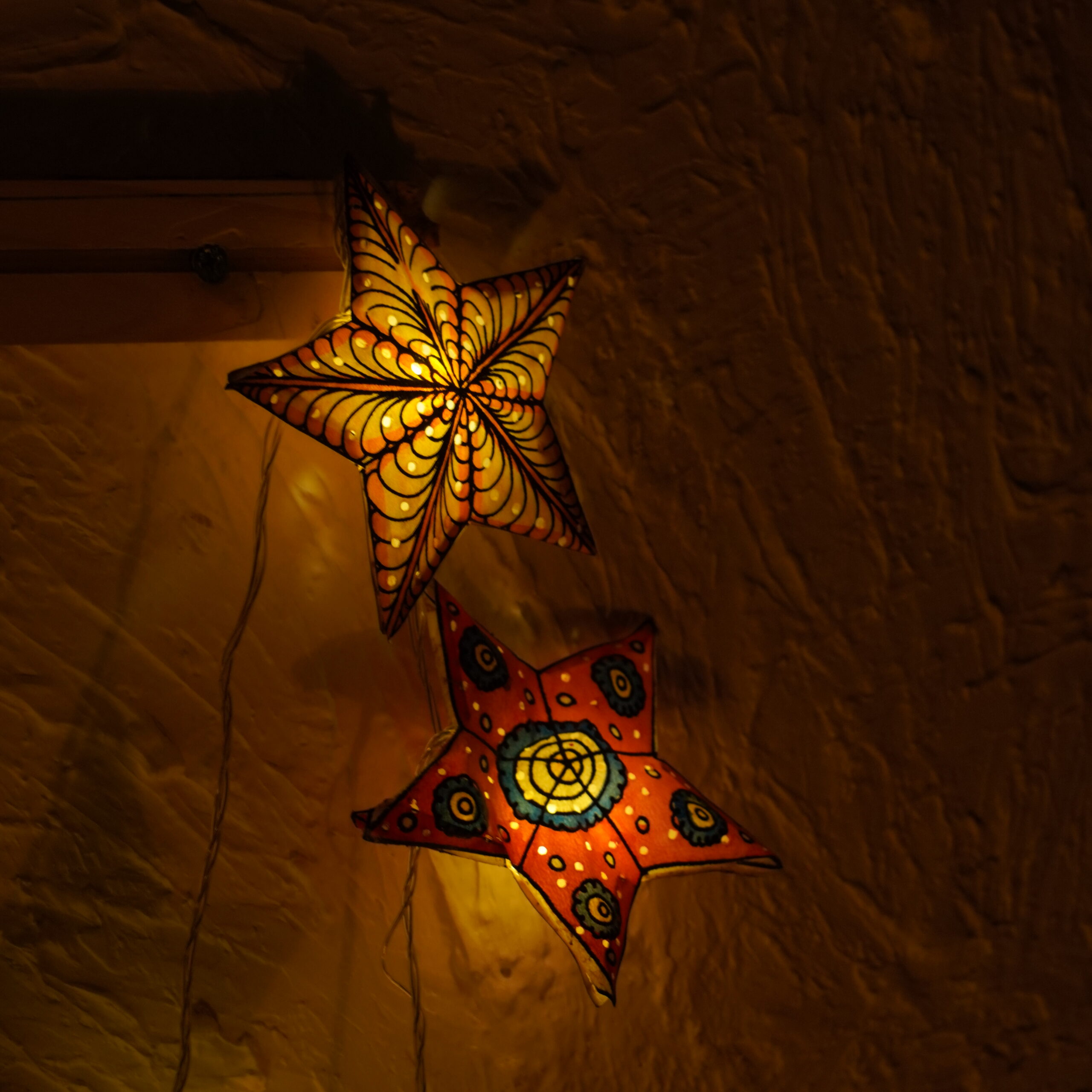 Hand-Painted Starry Night Lights.