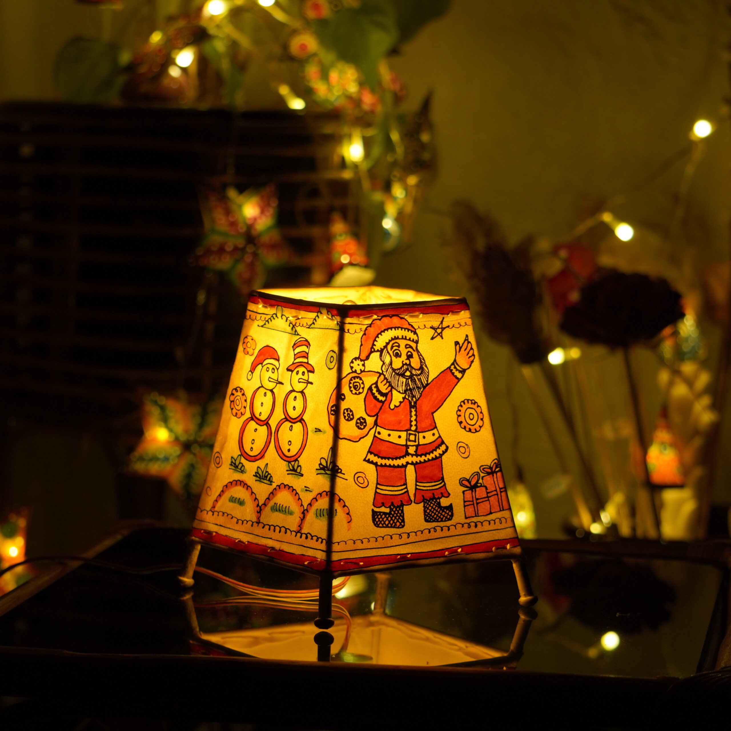 6 -inch hand-painted leather Christmas lamp - Image 5