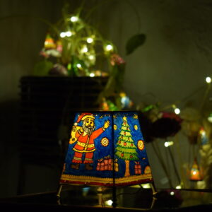 6 -inch hand-painted leather Christmas lamp