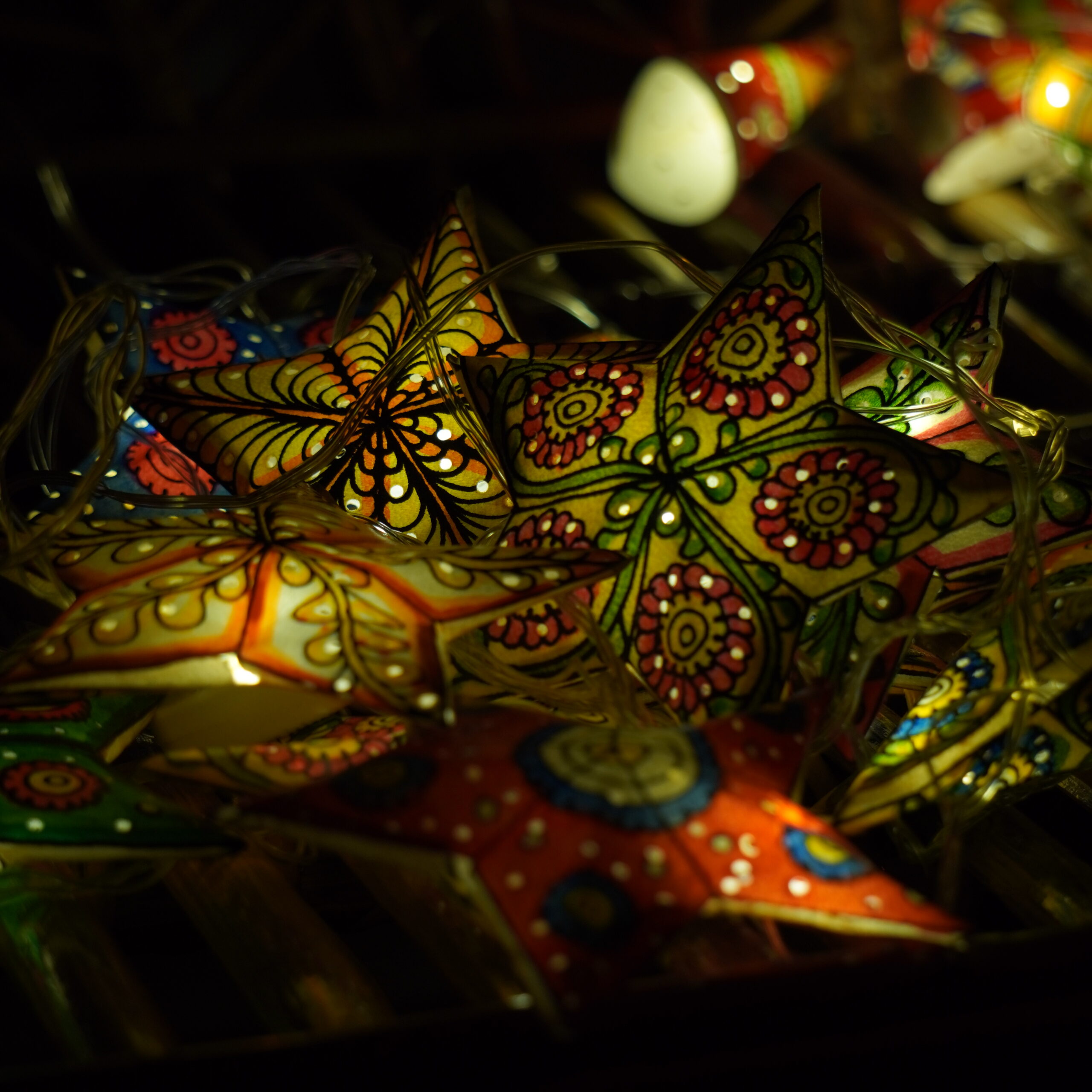 Hand-Painted Starry Night Lights. - Image 2