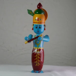 Handcrafted Etikoppaka Lord Krishna