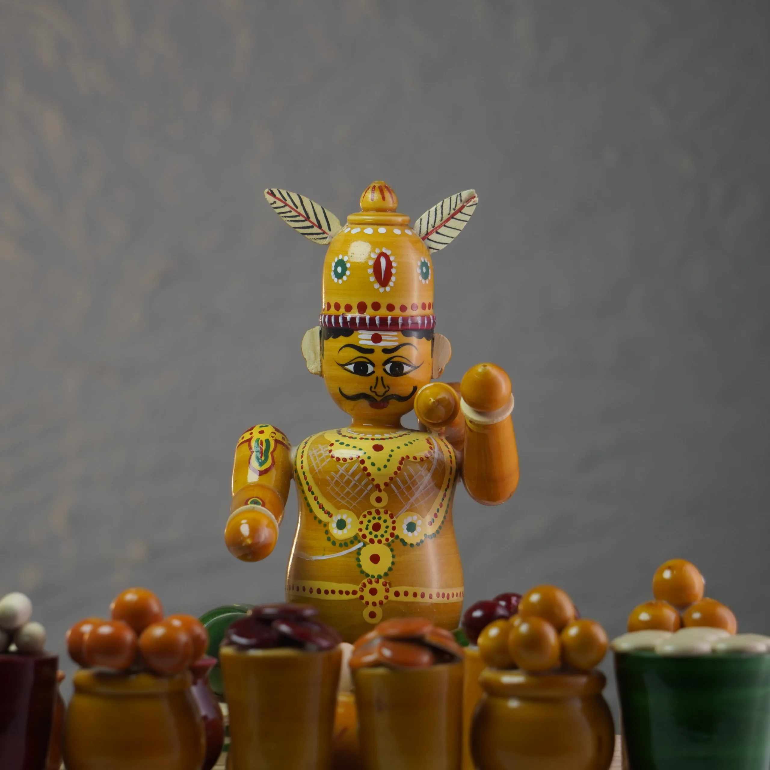 Handcrafted Kondapalli Bakasura Set - Image 2