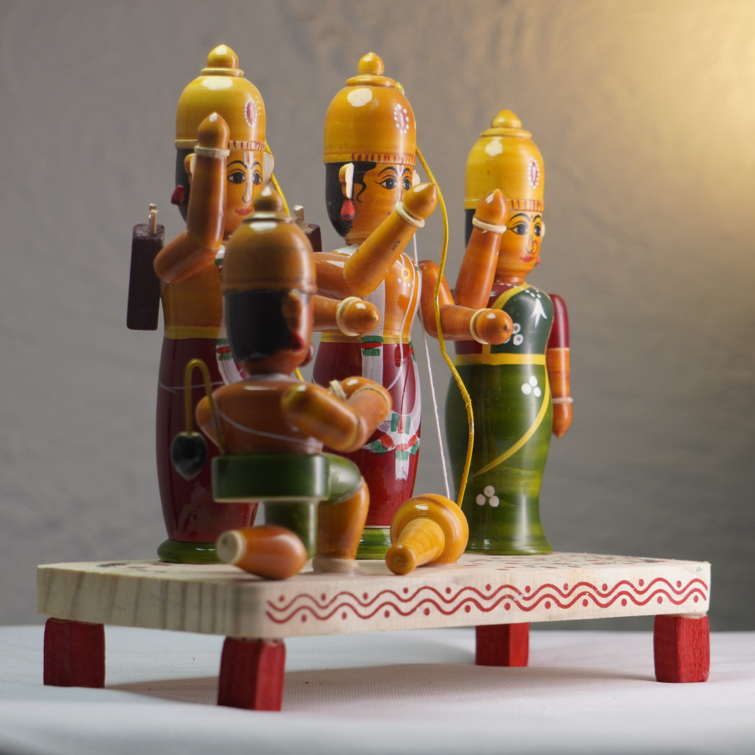 Handcrafted Kondapalli Ram Darbar Set - Image 2