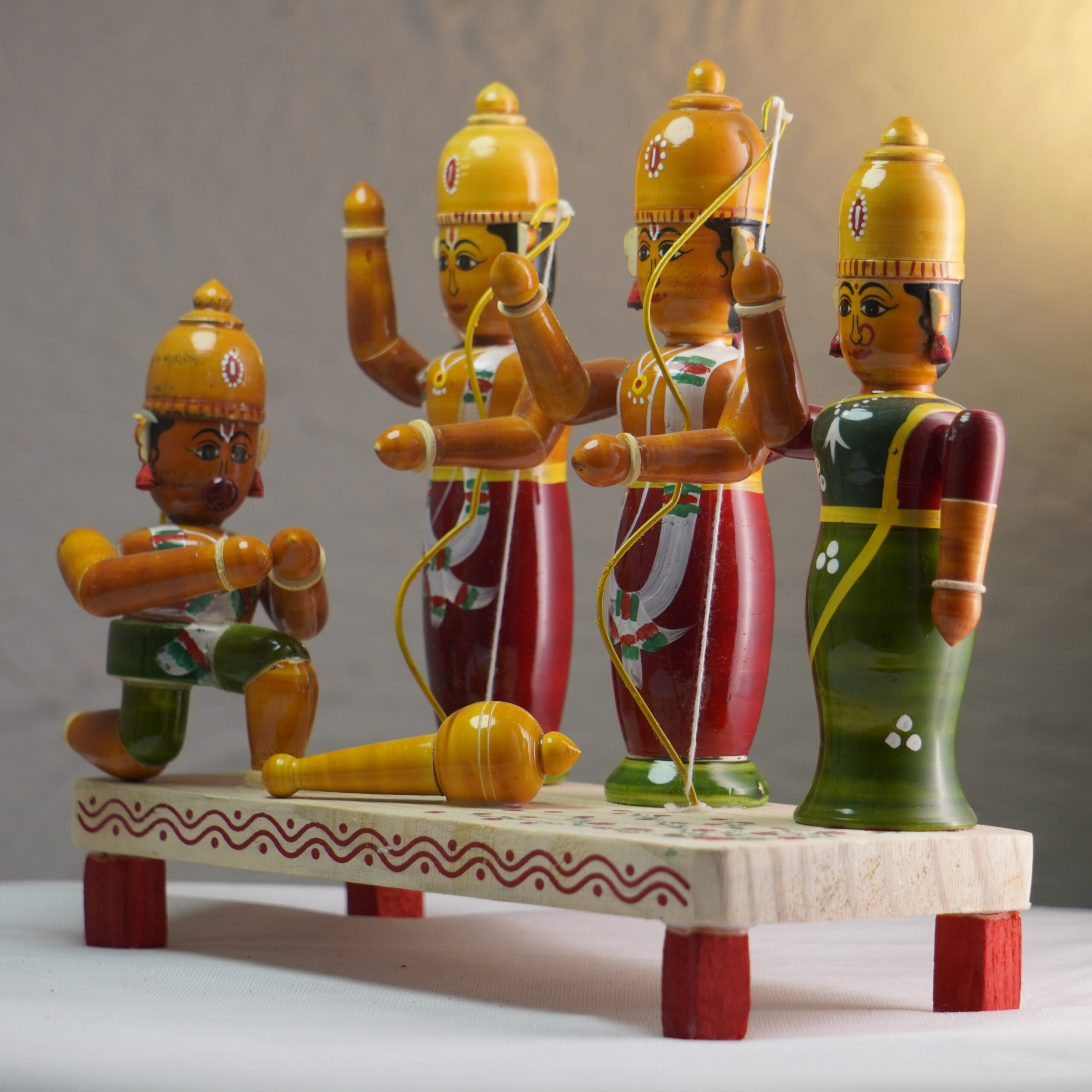 Handcrafted Kondapalli Ram Darbar Set - Image 3