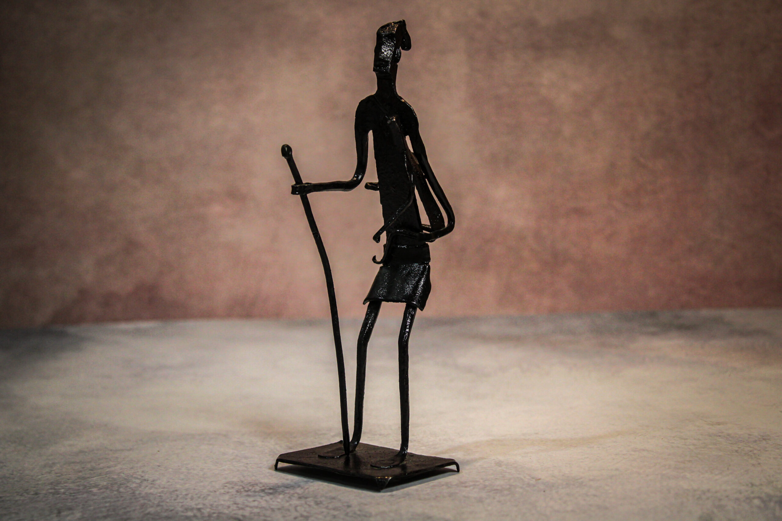 Old Women & Child- Iron art