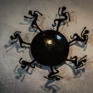 Candle Holder - Dancing men