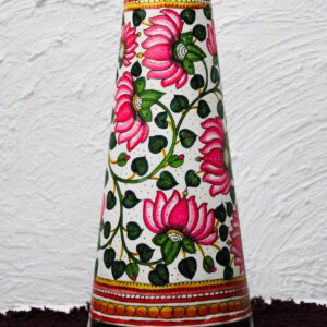 Floral Painted Table Lamp Shade - Handcrafted