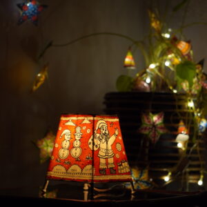 6 -inch hand-painted leather Christmas lamp