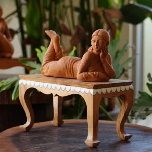 Handcrafted Terracotta Lying Down Figurine