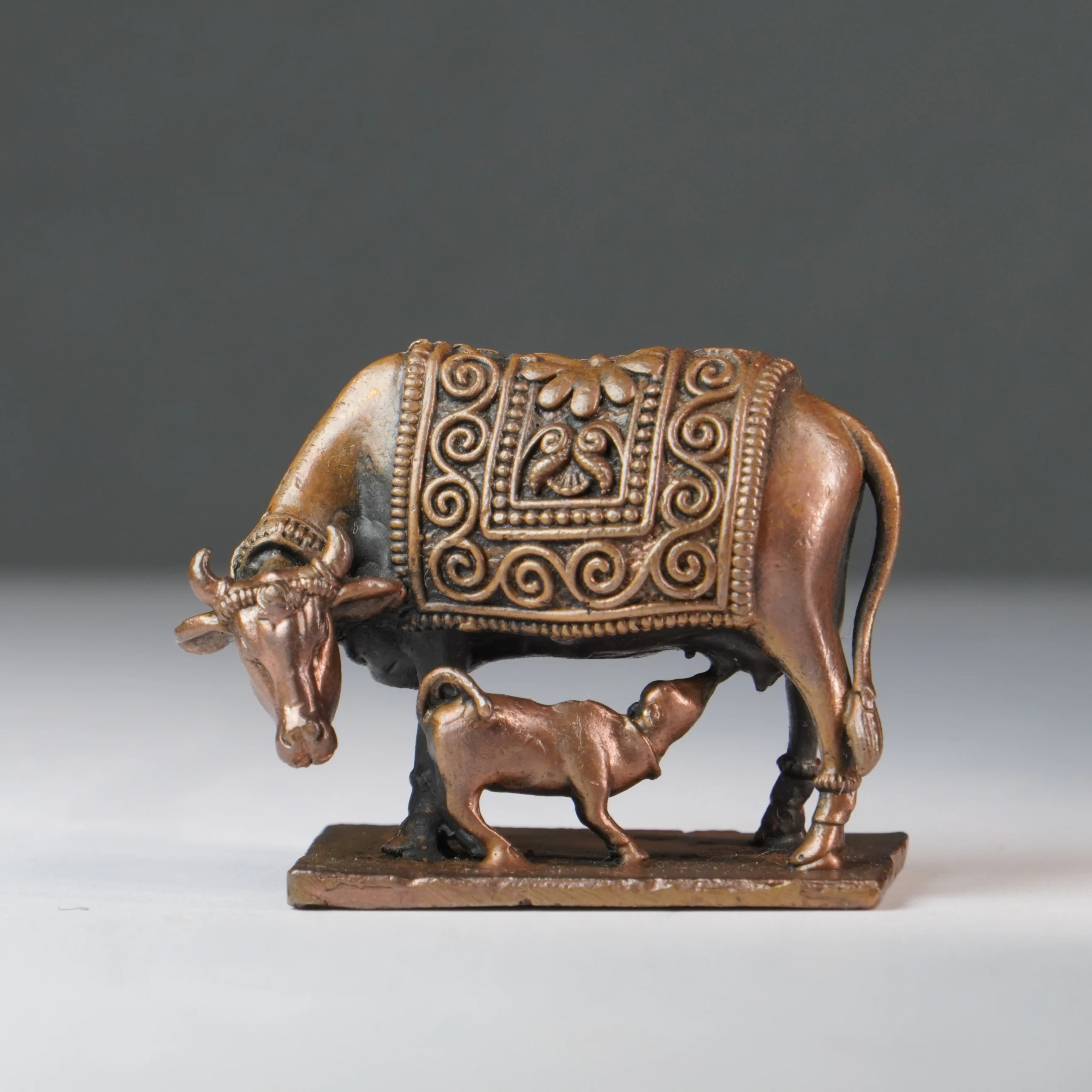 Divine Kamdhenu Cow & Calf Idol
